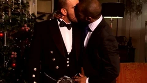 menatplay: Eddie's Tongue Teases Damien's Ass on Xmas Eve