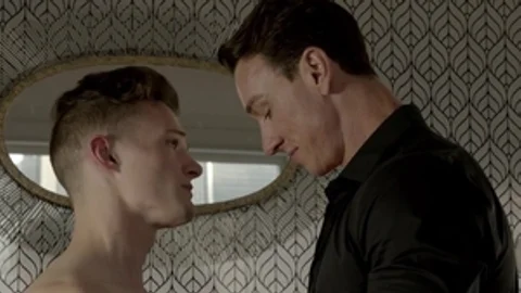 FalconStudios - Inked Cade Maddox cumshot in the train