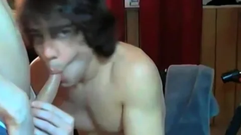 ZackRandall.net: American Tyler Haycock licking uncut cock