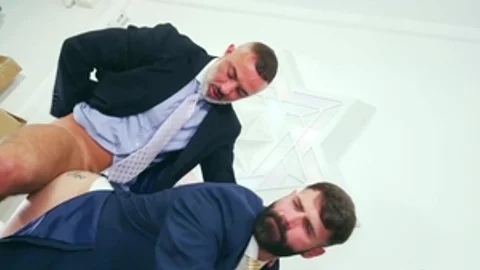 MenatPlay: Dani Robles condom ass fucking in office